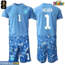 Deutschland Manuel Neuer #1 Torwart Auswärts Trikotsatz Kinder WM 2026 Kurzarm (+ Kurze Hosen)